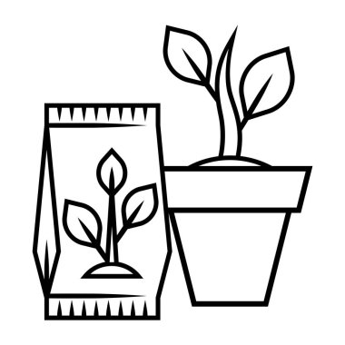 Saksıda yaprakları olan filizler. Tarım, tarım ve tohum yetiştirme. Mevsimlik bahçıvanlık.