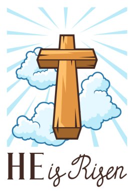 Mutlu Paskalya tebrik kartları. İnancın dini sembolü olan bir geçmiş.