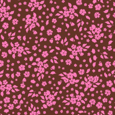 Güzel çiçekli desen. Güzel dekoratif doğal bitki, tomurcuk ve yapraklar..