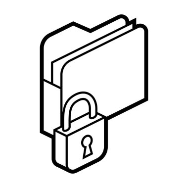 İzometride simge için dizin. Web sitesi, uygulama, logo, UI tasarımı için resim. Çizgi çizimi.