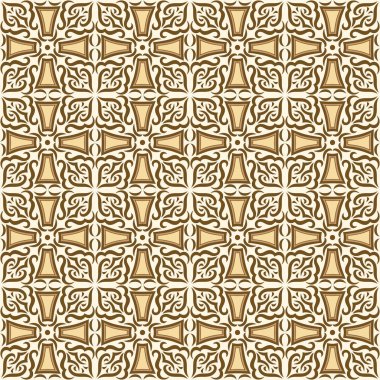 Arap seramik şablonu. Geleneksel doğu dekoratif talaverası. Etnik halk süsü.