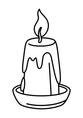 Sihirli mum çizimi. Büyücülük simya gizemli unsuru. Simya büyücülüğü görüntüsü.