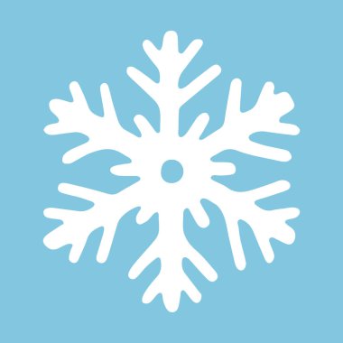 Soyut kar tanesinin bir tasviri. Mutlu Noeller ve mutlu yıllar. Tatil kış mevsimsel tasarımı.