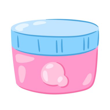 Krem rengi. Kişisel hijyen ve kişisel bakım ürünleri. Biçimlendirilmiş resim.