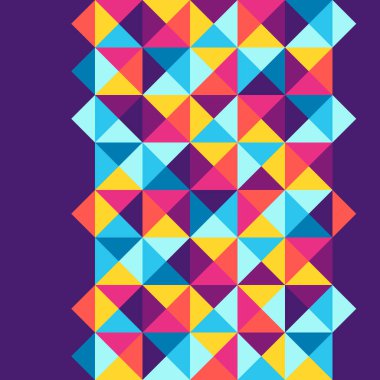 Üçgen kusursuz desen. Soyut geometrik çokgen görüntü. Modern mozaik doku.