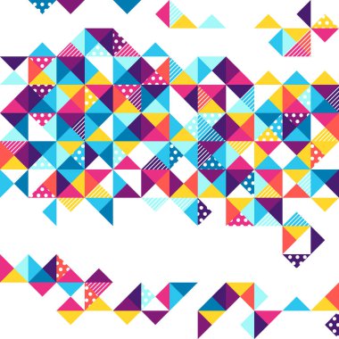 Üçgen kusursuz desen. Soyut geometrik çokgen görüntü. Modern mozaik doku.