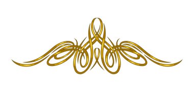 Vintage girdap elementi. Retro dekoratif körling vignette. Dekorasyon için klasik tasarım.