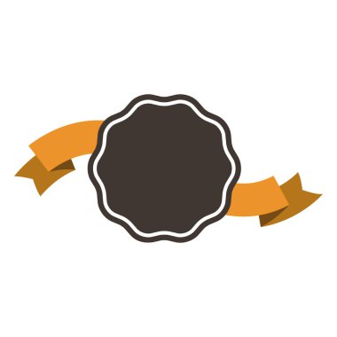 Kurdeleli rozet. Ödül, ödül ya da madalya. Dekorasyon ve tasarım için nesne.