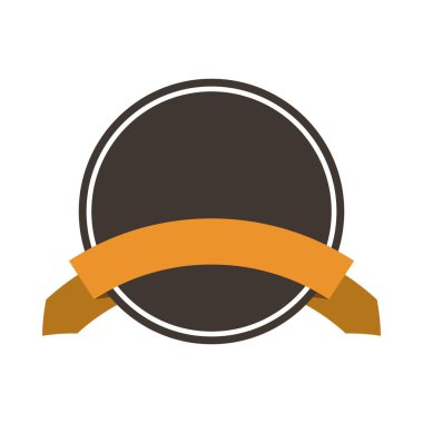 Kurdeleli rozet. Ödül, ödül ya da madalya. Dekorasyon ve tasarım için nesne.