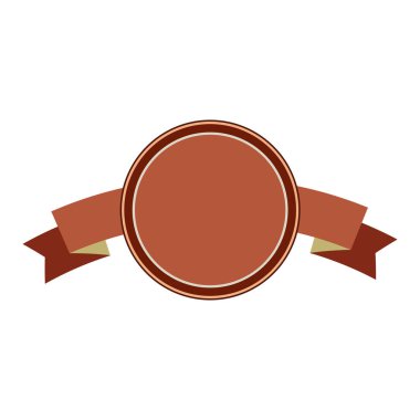 Kurdeleli rozet. Ödül, ödül ya da madalya. Dekorasyon ve tasarım için nesne.