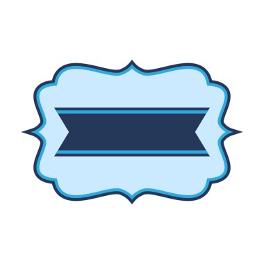 Kurdeleli rozet. Dekoratif soyut afiş. Dekorasyon ve tasarım için nesne.