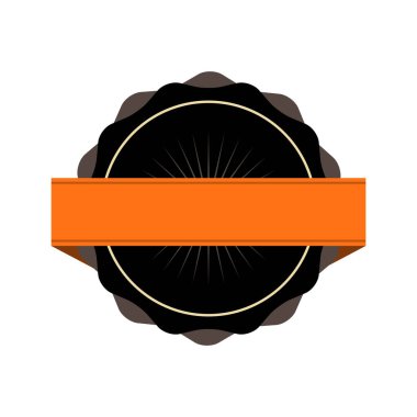 Kurdeleli rozet. Ödül, ödül ya da madalya. Dekorasyon ve tasarım için nesne.