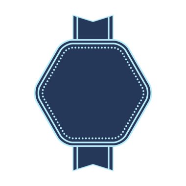 Kurdeleli rozet. Dekoratif soyut afiş. Dekorasyon ve tasarım için nesne.