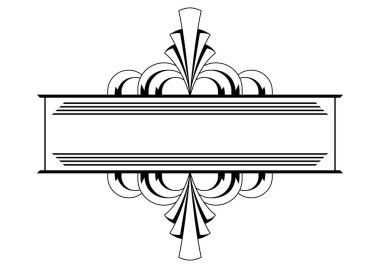 Yeni sanat tarzında çerçeve. Dekoratif geometrik element. Soyut geçmişe dönük tasarım.