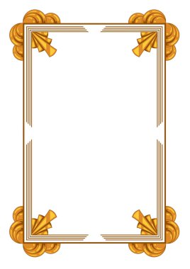 Yeni sanat tarzında çerçeve. Dekoratif geometrik element. Soyut geçmişe dönük tasarım.