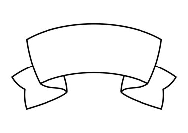 Soyut kağıt kurdele. Güzel dekoratif retro kaset. Selamlama veya davet için dekorasyon.