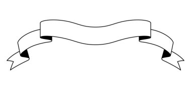 Kurdele tasviri. Dekoratif soyut afiş. Selamlama veya davet tasarımı için öge.