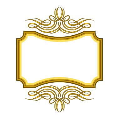 Vintage girdap iskeleti. Retro dekoratif körling vignette. Dekorasyon için klasik tasarım.