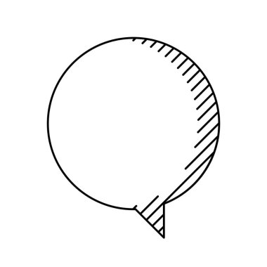 Konuşma balonu sanat tarzında. Dekoratif soyut arkaplan. Tasarım elementi.