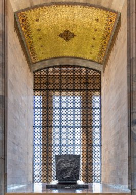 Ankara, Türkiye - 05 Temmuz 2022: Ankara 'da bulunan Anitkabir, Türkiye Cumhuriyeti' nin kurucusu Mustafa Kemal Atatürk 'ün mozolesidir