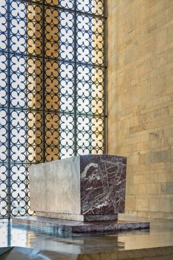 Ankara, Türkiye - 05 Temmuz 2022: Ankara 'da bulunan Anitkabir, Türkiye Cumhuriyeti' nin kurucusu Mustafa Kemal Atatürk 'ün mozolesidir