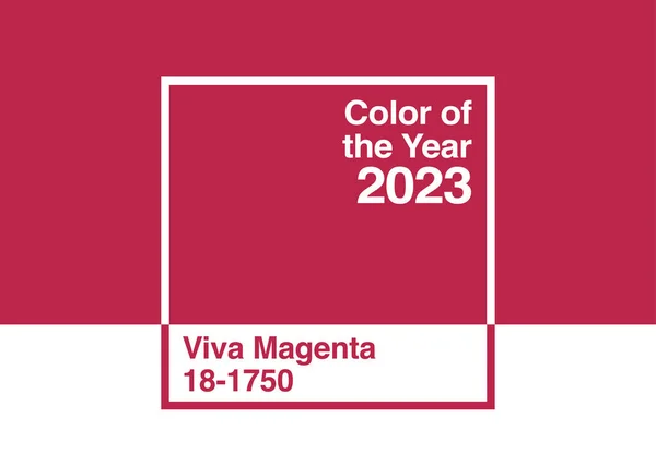 Antalya, Türkiye - 07 Aralık 2022: Yılın Rengi 2023, Pantone 18-1750 Viva Magenta trendi renk paleti örnek kitap rehberi