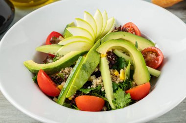 Quinoa and avocado salad. Detox diet or just a healthy meal concept