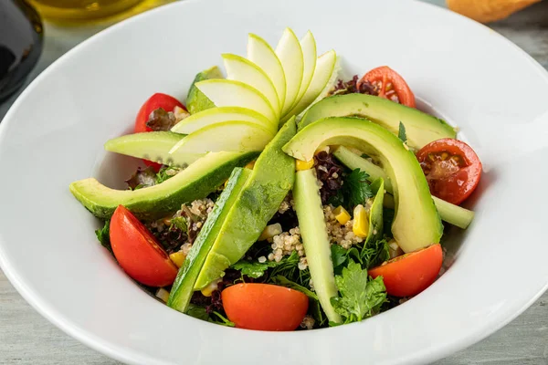 Quinoa and avocado salad. Detox diet or just a healthy meal concept