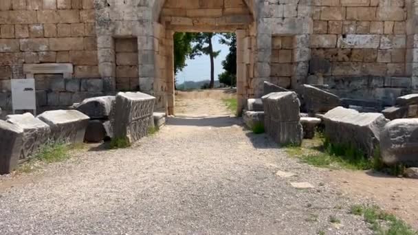Perge Ősi Városa Antalya Törökország Történelmi Romok Ókori Pamphylia Városban Stock Felvétel