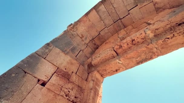 Die Antike Stadt Perge Antalya Türkei Historische Ruinen Der Antiken — Stockvideo