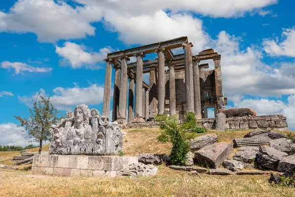 Temple Zeus Dans Ancienne Ville Aizanoi Kutahya Turquie — Photo