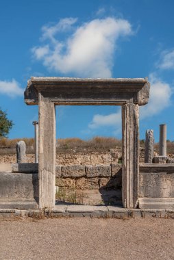 Antalya 'nın antik Perge kenti. Eski Pamphylia şehrinin tarihi kalıntıları.