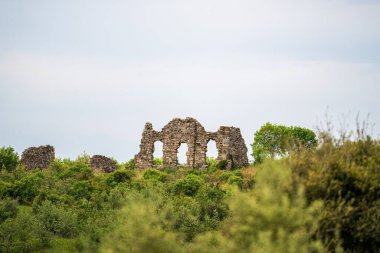 Antalya Serik 'teki Antik Aspendos Şehri güneşli bir günde