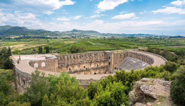 Roman amphitheater of Aspendos, Belkiz - Antalya, Turkey clipart