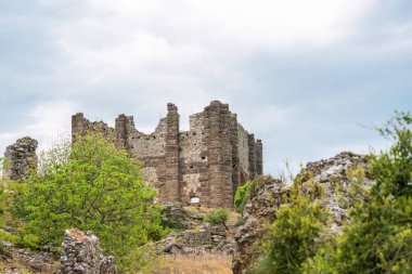Antalya Serik 'teki Antik Aspendos Şehri güneşli bir günde