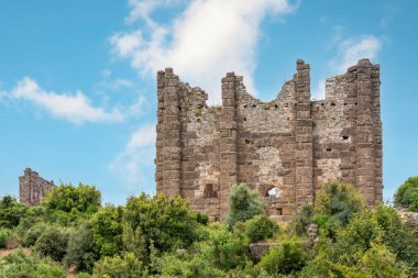 Antalya Serik 'teki Antik Aspendos Şehri güneşli bir günde