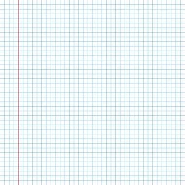 Üzerinde beyaz çizgiler olan işaretlenmiş defter sayfası. Vektör EPS10 Yapılandırması
