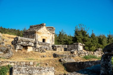 Denizli 'de bulunan antik Hierapolis' in kalıntıları