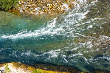 Koprucay nehri, Manavgat, Antalya, Türkiye 'deki Koprulu Kanyonu' ndan