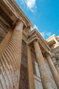 Temple of Artemis and Ancient City of Sardis or Sardes in Salihli, Manisa on a sunny day clipart