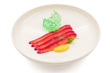 Pancar pancarı İskandinav mutfağından somon, tuzlu somon kökü gravlax