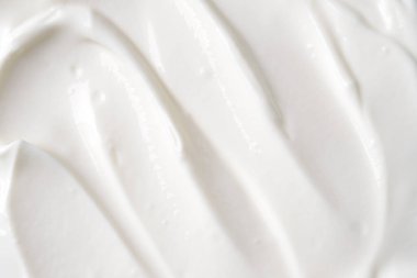 Ekşi krema, Yunan ya da Türk yoğurt dokusunun üst görüntüsü