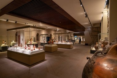 Ankara, Türkiye - 10 Mayıs 2025: Ankara Anadolu Medeniyetler Müzesi. Türkçe adı Anadolu Medeniyetleri Muzesi