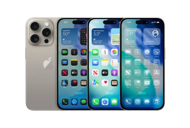 Antalya, Türkiye - 9 Haziran 2025: Yeni iOS 26 Pro ekran görüntüleri Apple 'ın akıllı telefonlar için bir sonraki işletim sistemini gösteriyor, iOS 26