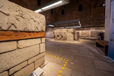 Ankara, Türkiye - 10 Mayıs 2025: Ankara Anadolu Medeniyetler Müzesi. Türkçe adı Anadolu Medeniyetleri Muzesi