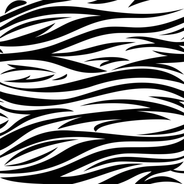 Nahtloser Vektordruck Zebramuster — Stockvektor