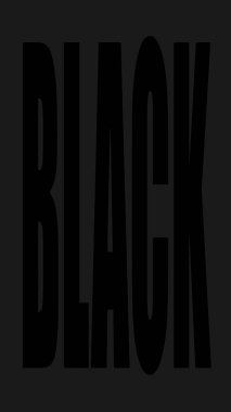 arkaplan ekranı ve ortasında siyah sözcük