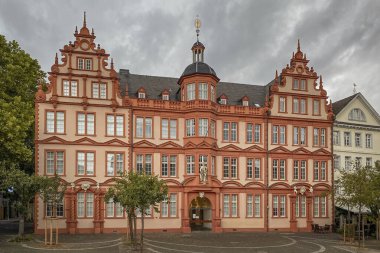 Gutenberg Museum Mainz, Germany against cloudy sky
