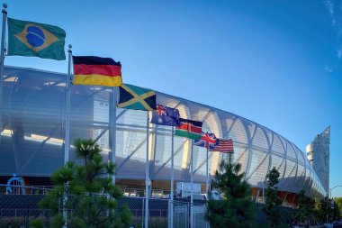 Eugene, Oregon, ABD - 21 Temmuz 2022: Hayward Saha Alanı Stadyumu