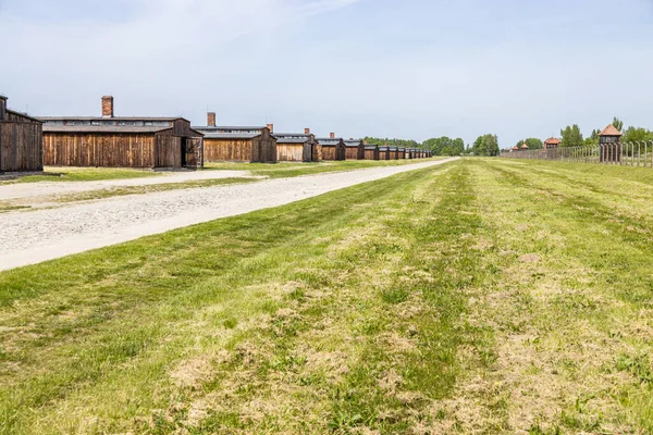 Campo Concentração Auschwitz Birkenau Memorial Holocausto Oswiecim Polônia Maio 2022 — Fotografia de Stock